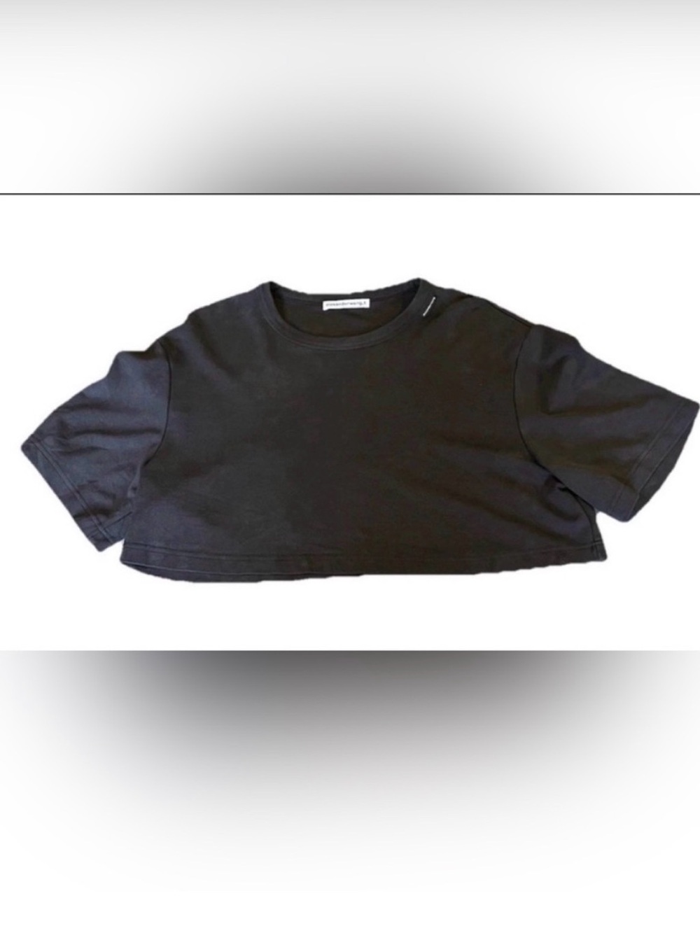 Alexander Wang Crop top CUPRO blend SILKY LUXURIOUS black SZ M